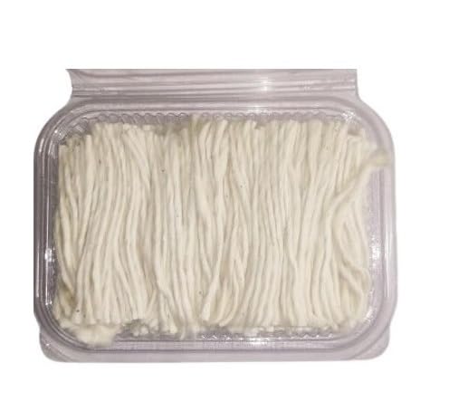 Om Phool Batti Handmade Long Diya Batti Lambi Jyot Batti White Cotton Wicks for Puja 100 - Image 1