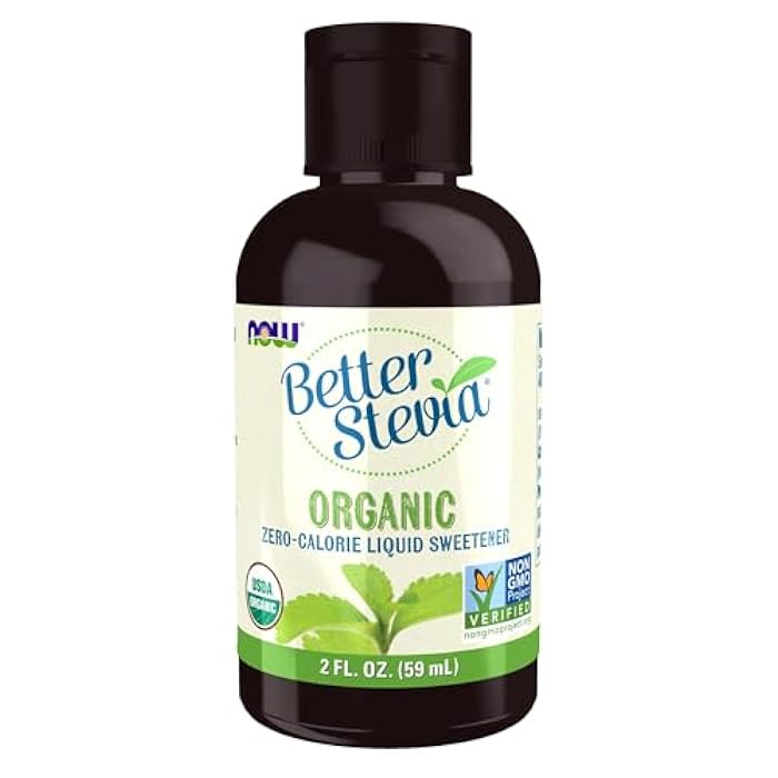 now BetterStevia Organic Zero-Calorie Liquid Sweetener, Keto Friendly, Suitable for Diabetics, No Erythritol, 2-Ounce - Image 1
