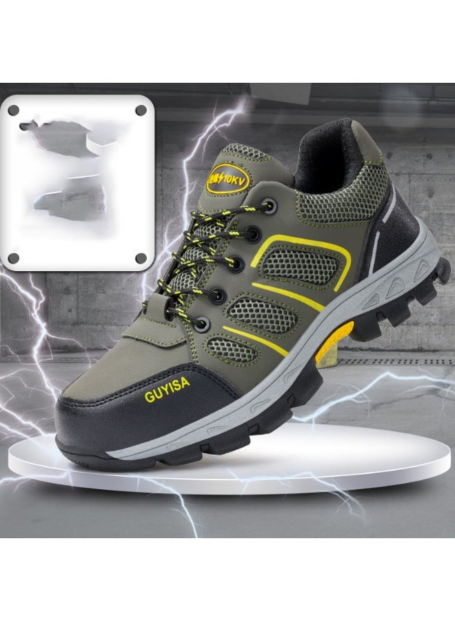 NIBEMINENT Men's Professional Safety Shoes-Lightweight Steel Toe,Anti-Smash&Anti-Puncture Work Boots for Ultimate Protection&Comfort - Image 1