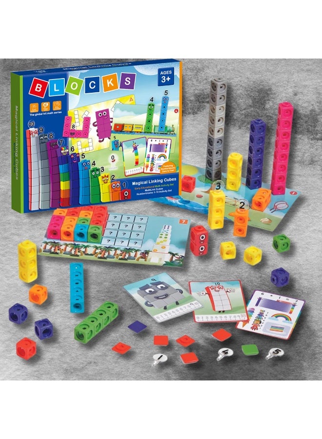 مكعبات نومربلوكس التعليمية: مجموعة أنشطة العد من10 -1 - Image 1