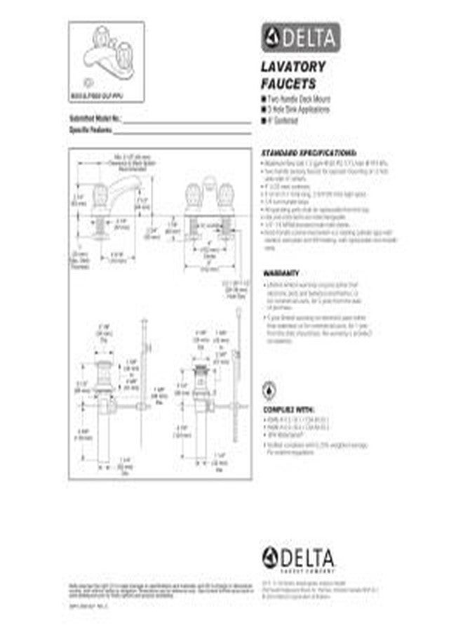 Delta Faucet B2512LF, Chrome,Pack of 1 - Image 2