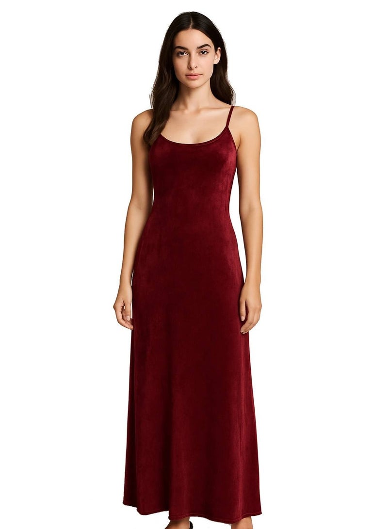 Women's velvet nightgown