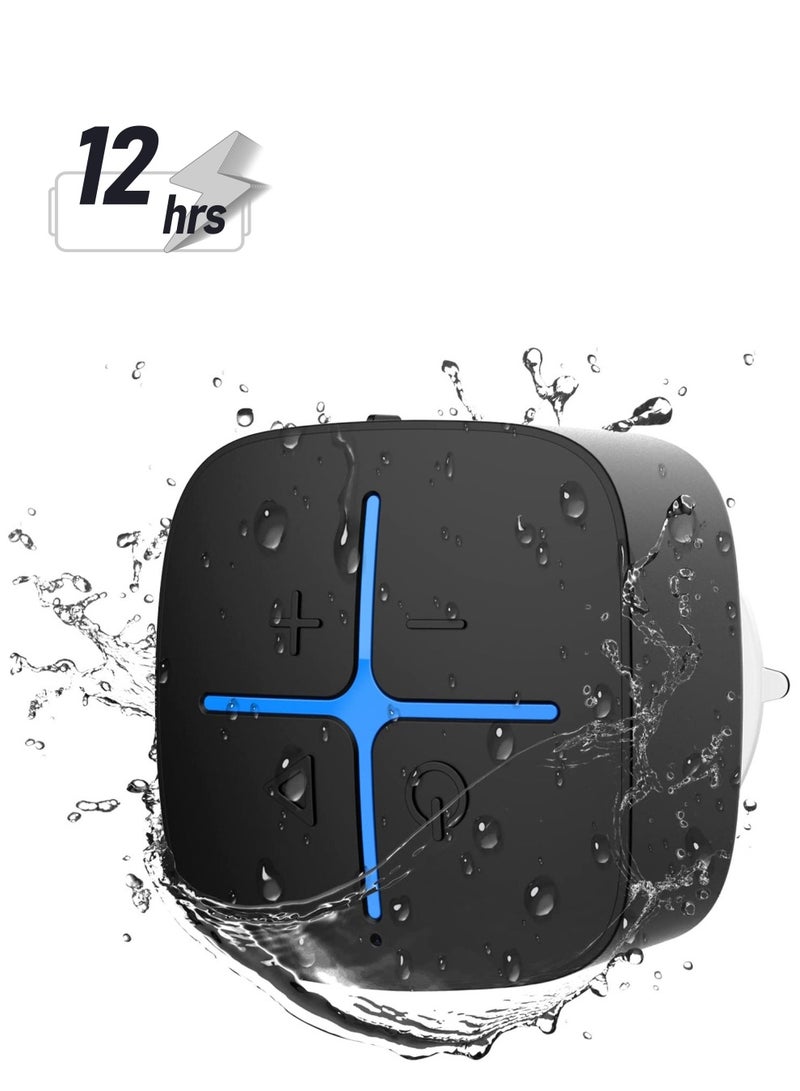 Waterproof Bluetooth Speaker, IP65 Mini Shower Speaker, Lightweight Portable Speakers for Travel, Pool, Beach, Biking, Kayak, Gifts for Men, Women - Image 1