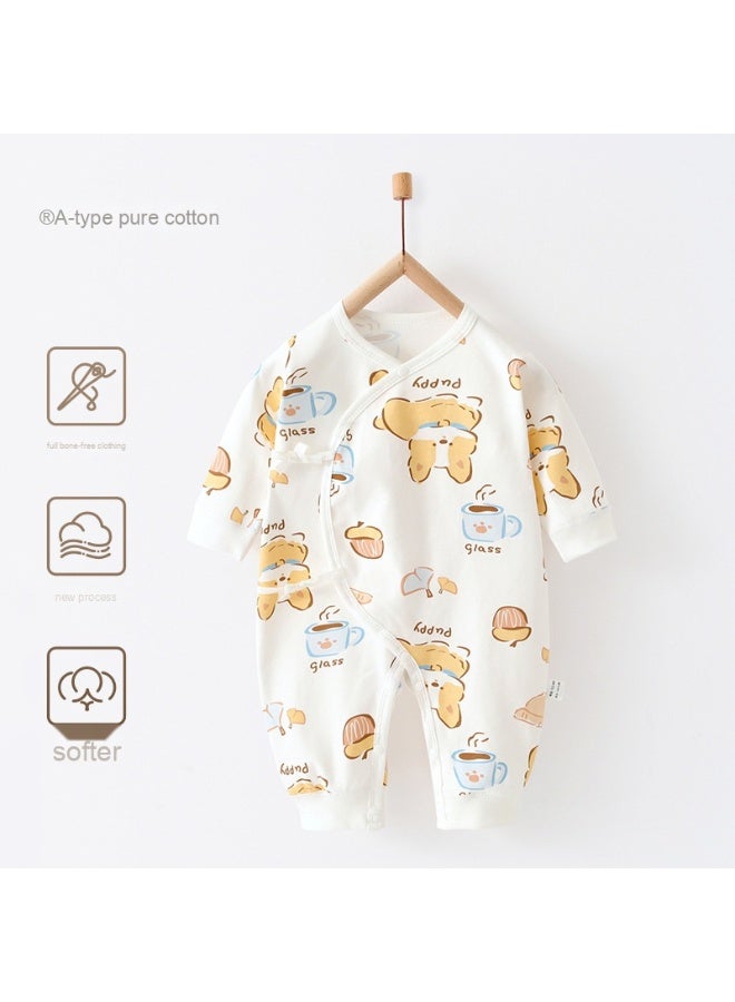 أزياء أطفال حديثي الولادة - بدلة قطنية رباعية المواسم