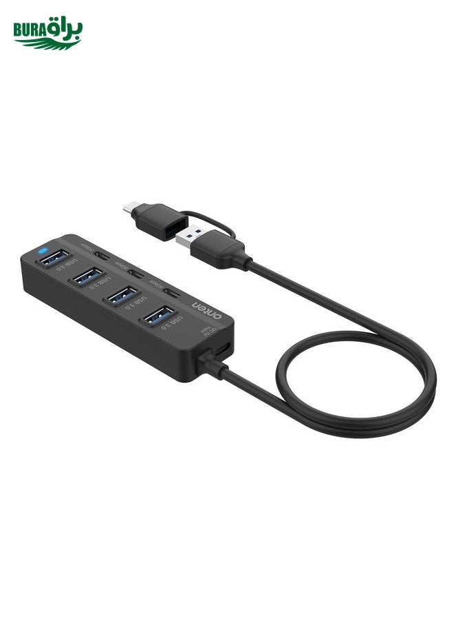 Onten UCA5306 7 in 2 USB3.0 + Type-C 7-Ports HUB Docking Station Support OTG Function