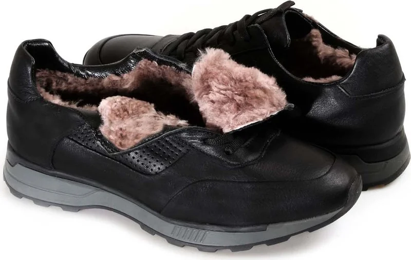 Fast Step Leather & Shearling Men's Sports Shoes 723KMA120
