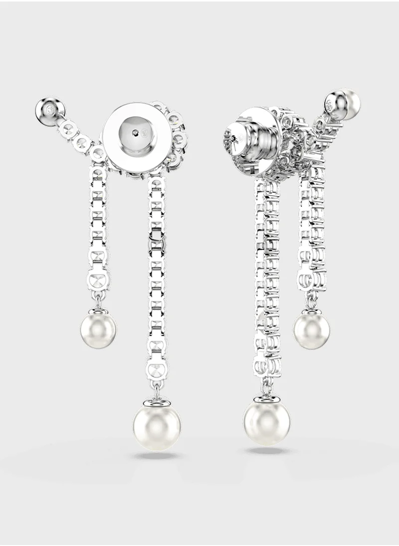 SWAROVSKI Pearl Detail Drop Earrings