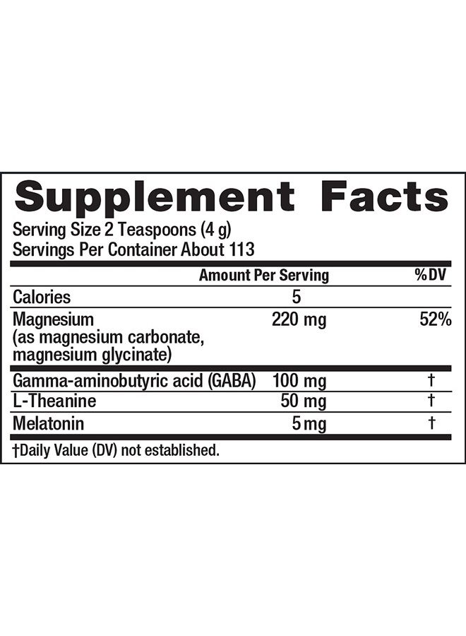 Natural Vitality Calm Sleep, Melatonin & Magnesium Citrate, Sleep Aid Drink Mix, GABA, Sleep Aid, Vegan, Gluten Free & Non-GMO, Mixed Berry, 16 Oz  - Image 4