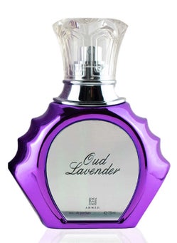 AHMED AHMED Oudh Lavender 75mL Oriental Fragrance with Bold Fresh Luxurious and Sensual Versatile Oudh Leather Accords by Al Maghribi Arabian Perfumes Dubai 