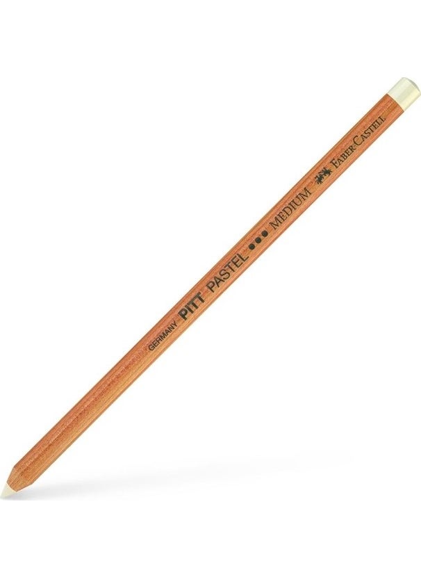 FABER-CASTELL - Monochrome Pitt Pastel Pencil Medium White - Image 1