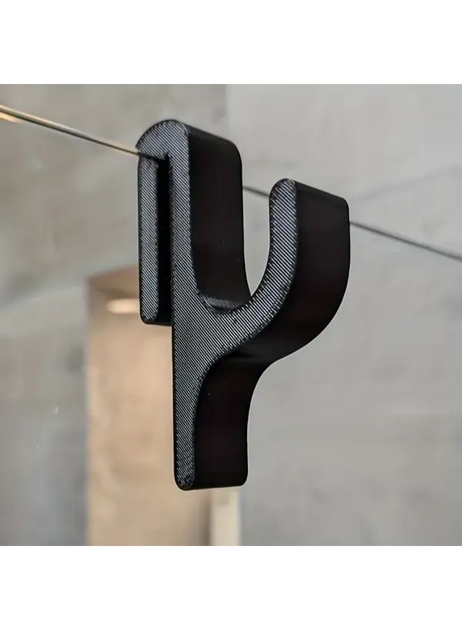 White Shower Door Hook For Towels Robes No Drill Easy Install 8mm Glass - Image 2