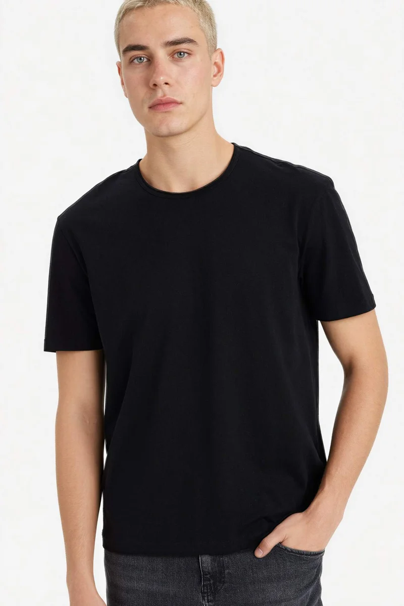 DeFacto 100% Cotton Heavy Fabric T-Shirt