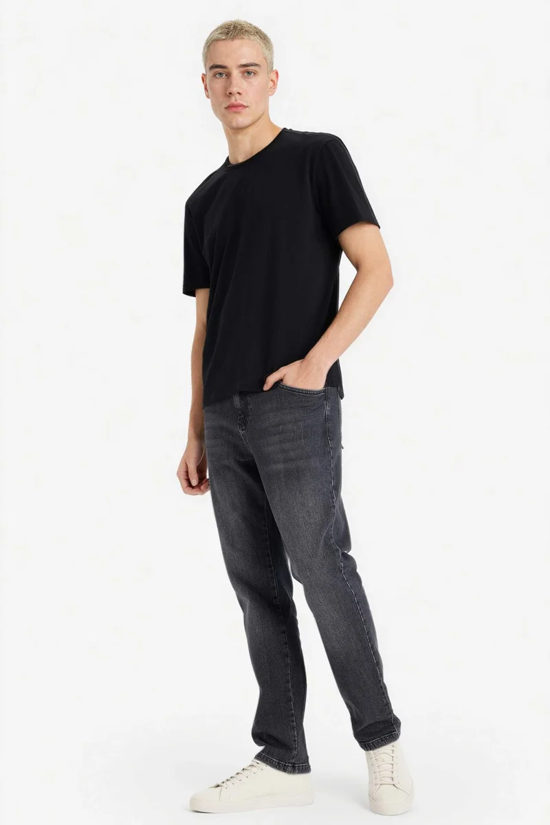 DeFacto 100% Cotton Heavy Fabric T-Shirt