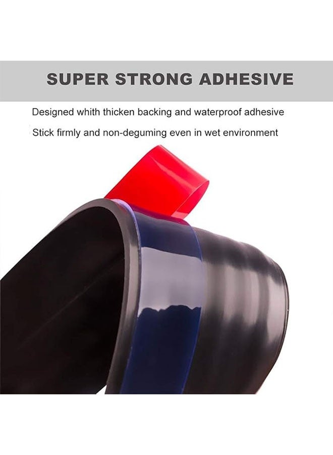 Door Draft Stopper 1m, Under Door Seal for Exterior and Interior Doors, Door Sweep Strip Under Door Draft Blocker, Soundproof Door Bottom Weather Stripping, Black - Image 3