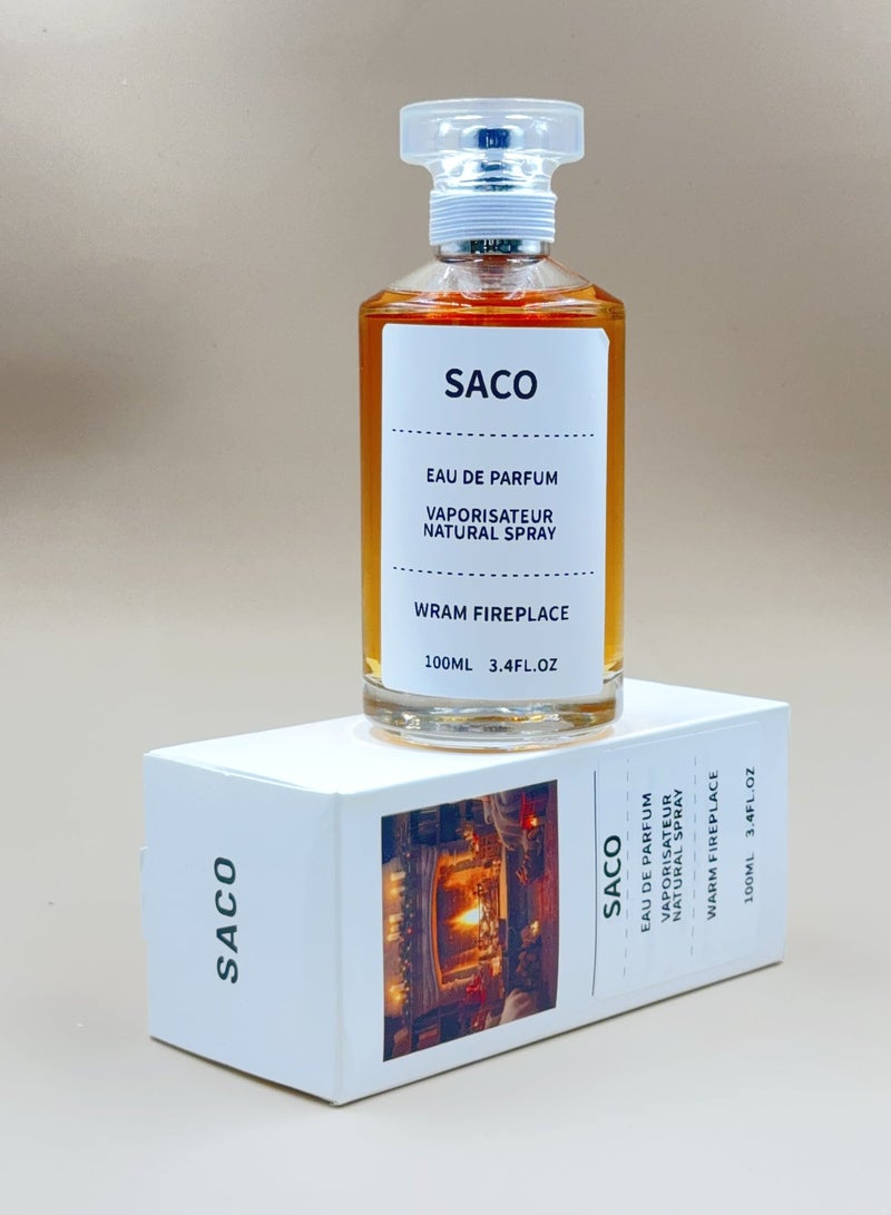 SACO warm fireplace wood tone women eau de parfum/100ML/3.4FL.OZ - Image 5