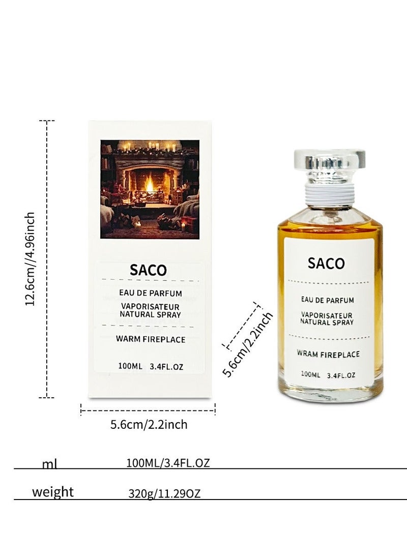 SACO warm fireplace wood tone women eau de parfum/100ML/3.4FL.OZ - Image 4