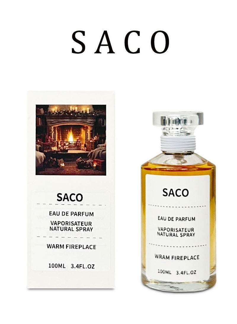SACO/Warm Fireplace EDP/Woody fragrance Eau De Parfum/The Perfect Gift for Valentine's Day&Halloween&Ramadan for Women - Image 5