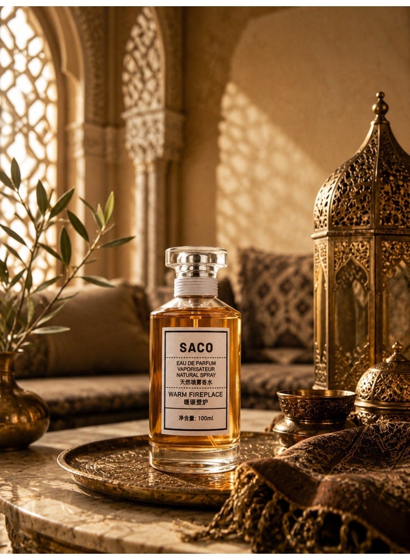 SACO/Warm Fireplace EDP/Woody fragrance Eau De Parfum/The Perfect Gift for Valentine's Day&Halloween&Ramadan for Women - Image 3