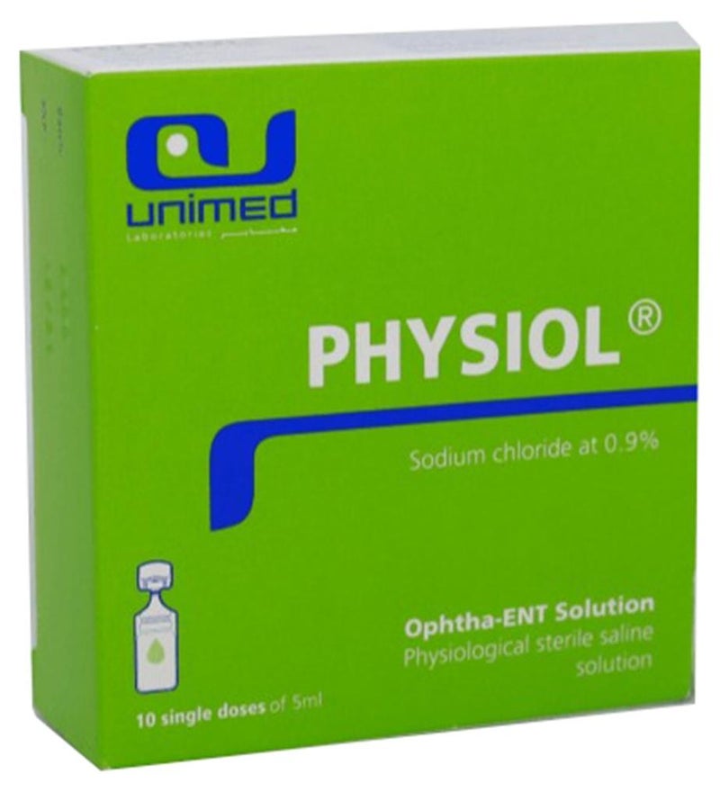 Unimed-Midwest, Inc.
Physiol 0.9% Saline Solution 5 ml – Sterile Single-Use Ampoules (Pack of 10)