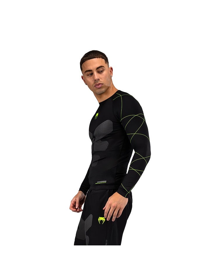 VENUM قمصان راشغارد VENUM TRAINING CAMP 4.0 بأكمام طويلة سوداء/خضراء نيون - Image 2