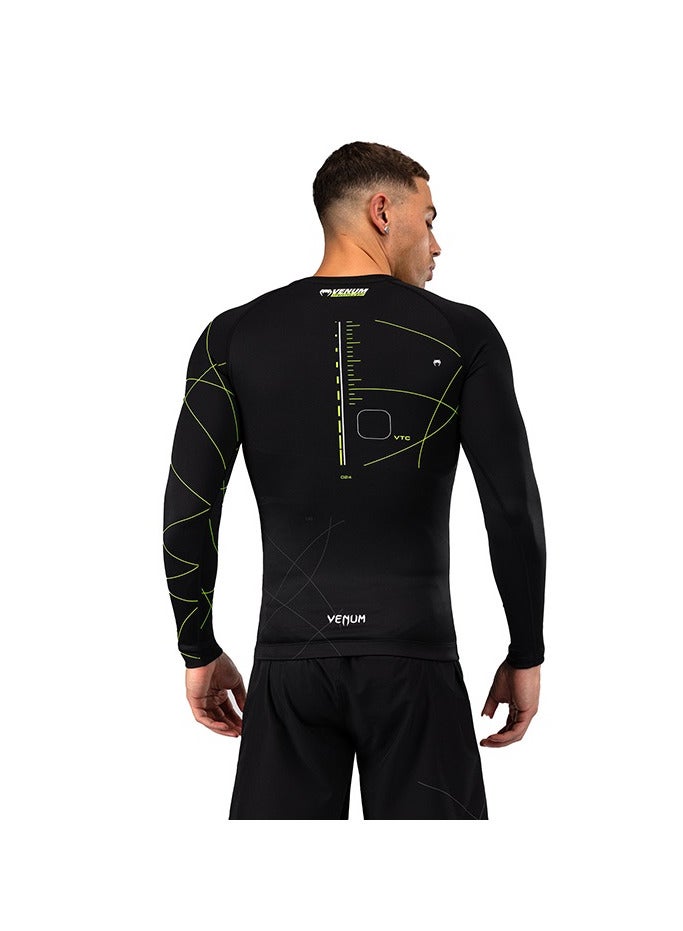 VENUM قمصان راشغارد VENUM TRAINING CAMP 4.0 بأكمام طويلة سوداء/خضراء نيون - Image 3
