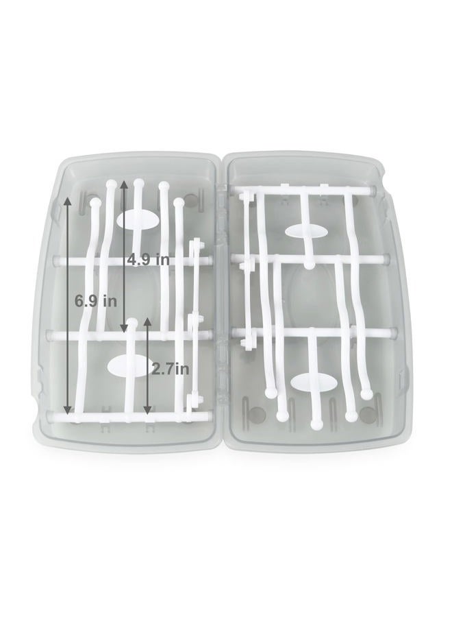 PandaEar Travel Bottle Drying Rack Space Saving| Portable Baby Bottle Dry Rack| Upright Vertical Collapsible Water Bottle Drying Rack| Dryer Rack for Baby Bottles Accessories - Image 4