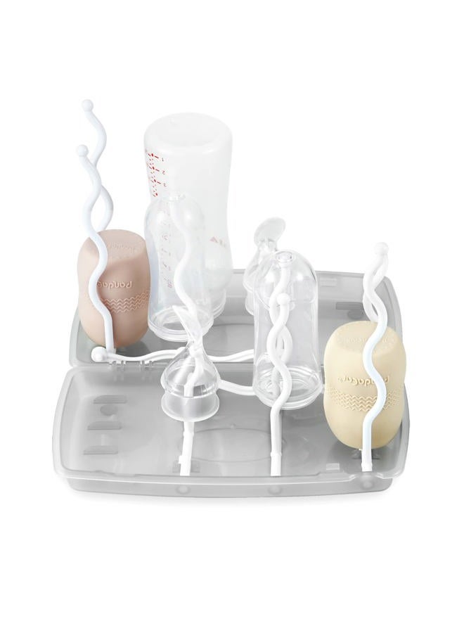 PandaEar Travel Bottle Drying Rack Space Saving| Portable Baby Bottle Dry Rack| Upright Vertical Collapsible Water Bottle Drying Rack| Dryer Rack for Baby Bottles Accessories - Image 2