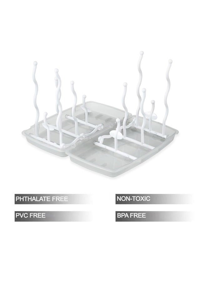 PandaEar Travel Bottle Drying Rack Space Saving| Portable Baby Bottle Dry Rack| Upright Vertical Collapsible Water Bottle Drying Rack| Dryer Rack for Baby Bottles Accessories - Image 5