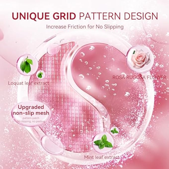 Breylee Rose Eye Mask 60 Pcs, Under Eye Patches,Eye Patches For Puffy Eyes,Hydrates, Improves And Firms The Eye Area, Suitable For Both Women And Men. - Image 3