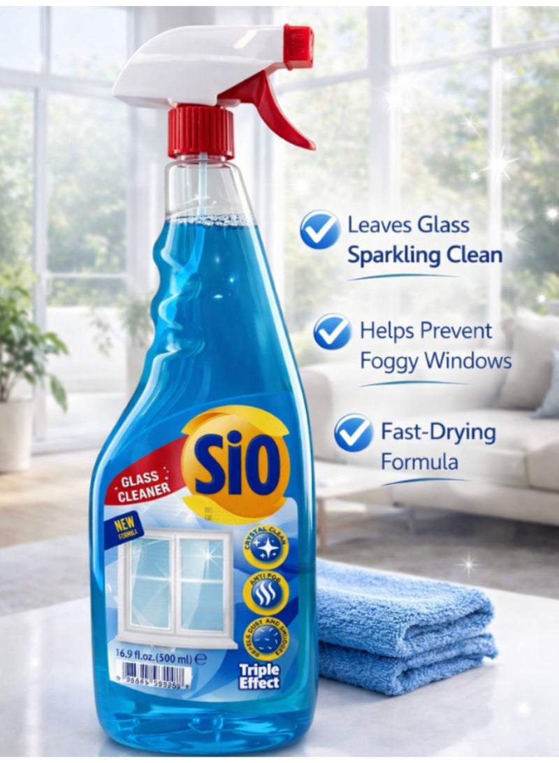 SIO Window Cleaner – Streak-Free Shine & Fast-Drying Formula – 500ml - Image 2