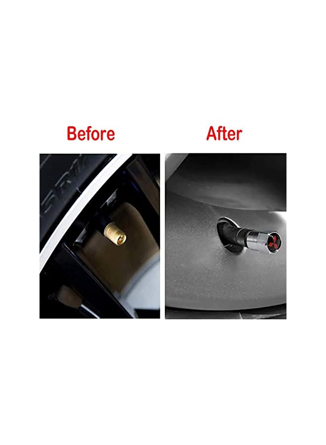 S-TOP Hex 016 Silver 4pcs Universal Car Tire Valve Stem Caps Air Cover Fit Mitsubishi Accessories - Image 2