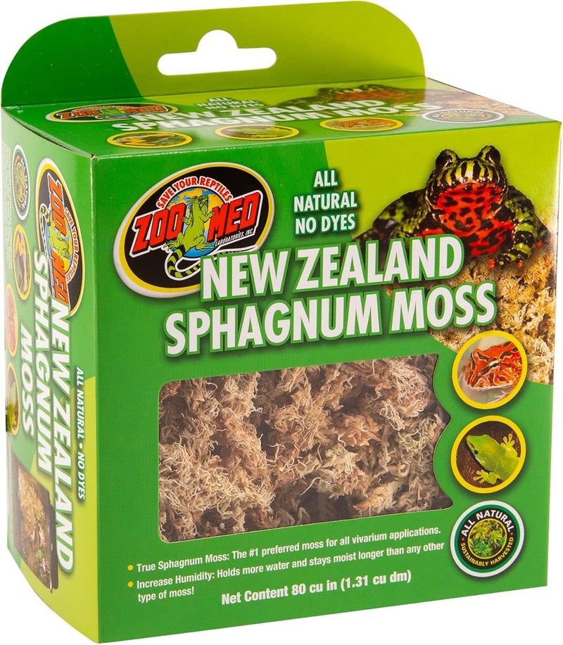 Zoo Med New Zealand Sphagnum Moss - All Natural, 80 cu in - Image 1