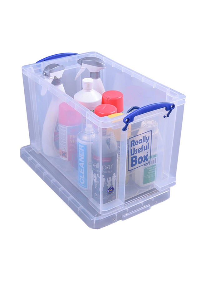 Really Useful Really Useful Storage BoxClear: Transparent , Stackable storage,Utility box,  Space-saving storage, Multi-purpose container - 24 Litre  - Image 2