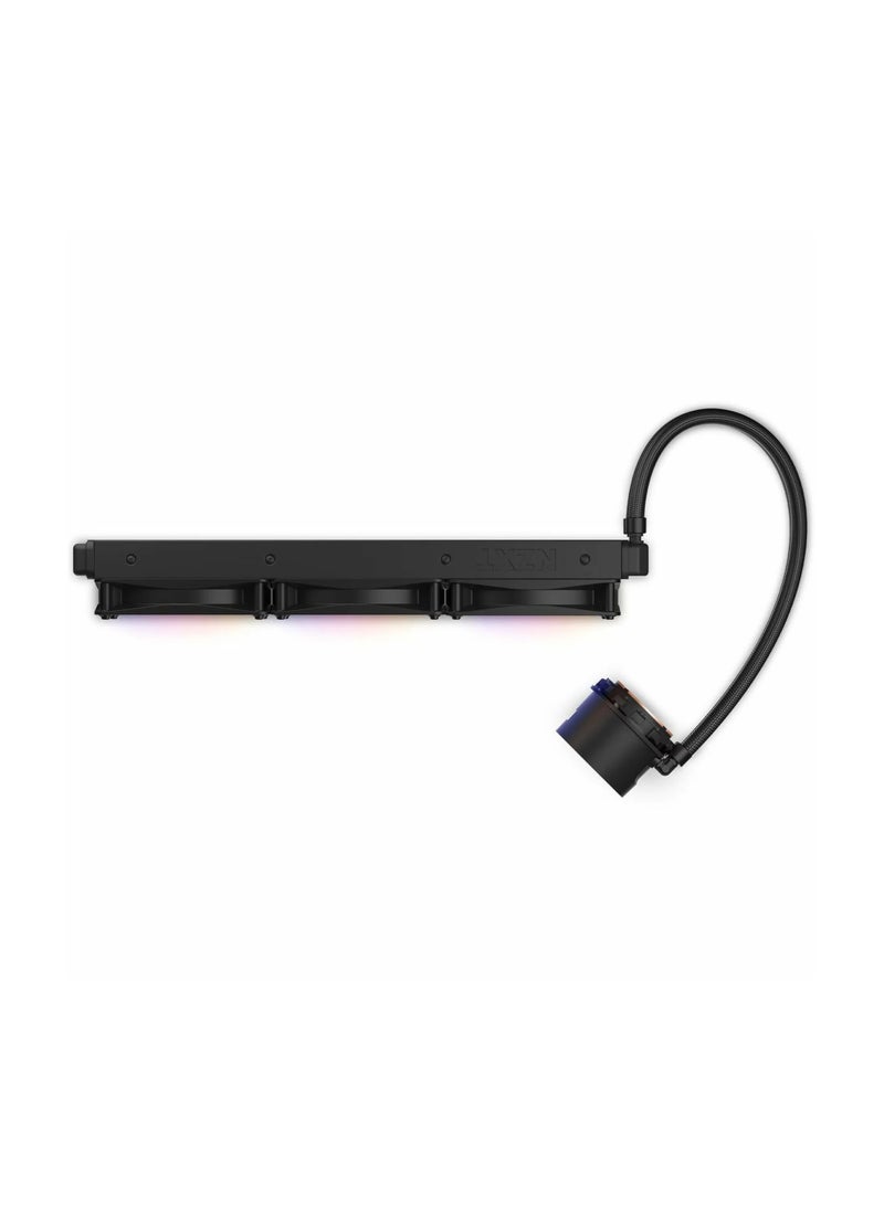 NZXT - NZXT RL-KR360-B1 Kraken 360 RGB Liquid Cooler, 360mm AIO with RGB Controller and Fans - Image 1