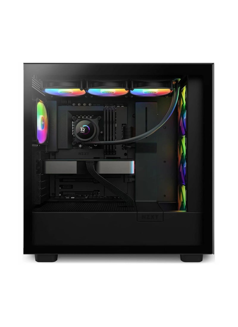 NZXT - NZXT RL-KR360-B1 Kraken 360 RGB Liquid Cooler, 360mm AIO with RGB Controller and Fans - Image 1