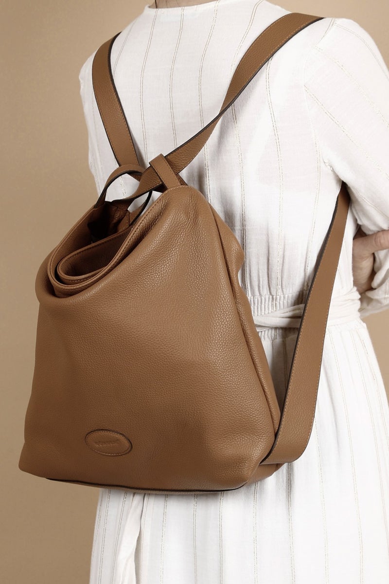 Gönderi(r) Gon Platinum Genuine Leather Large Size Women's Shoulder and Backpack Bag B7740  - Image 2
