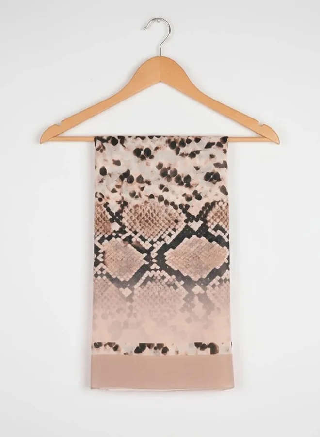 lamha abaya Snake Touch Scarf – Chiffon with Elegant Snake Print