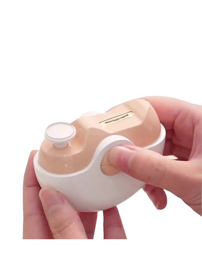 Electric Nail Clippers for Adults & Kids – Portable Rechargeable Nail Trimmer with Safety Protection, Quiet Operation, and Integrated Grinding – Anti-Pinching Design, Gentle & Precise Grooming Tool,White - Image 5