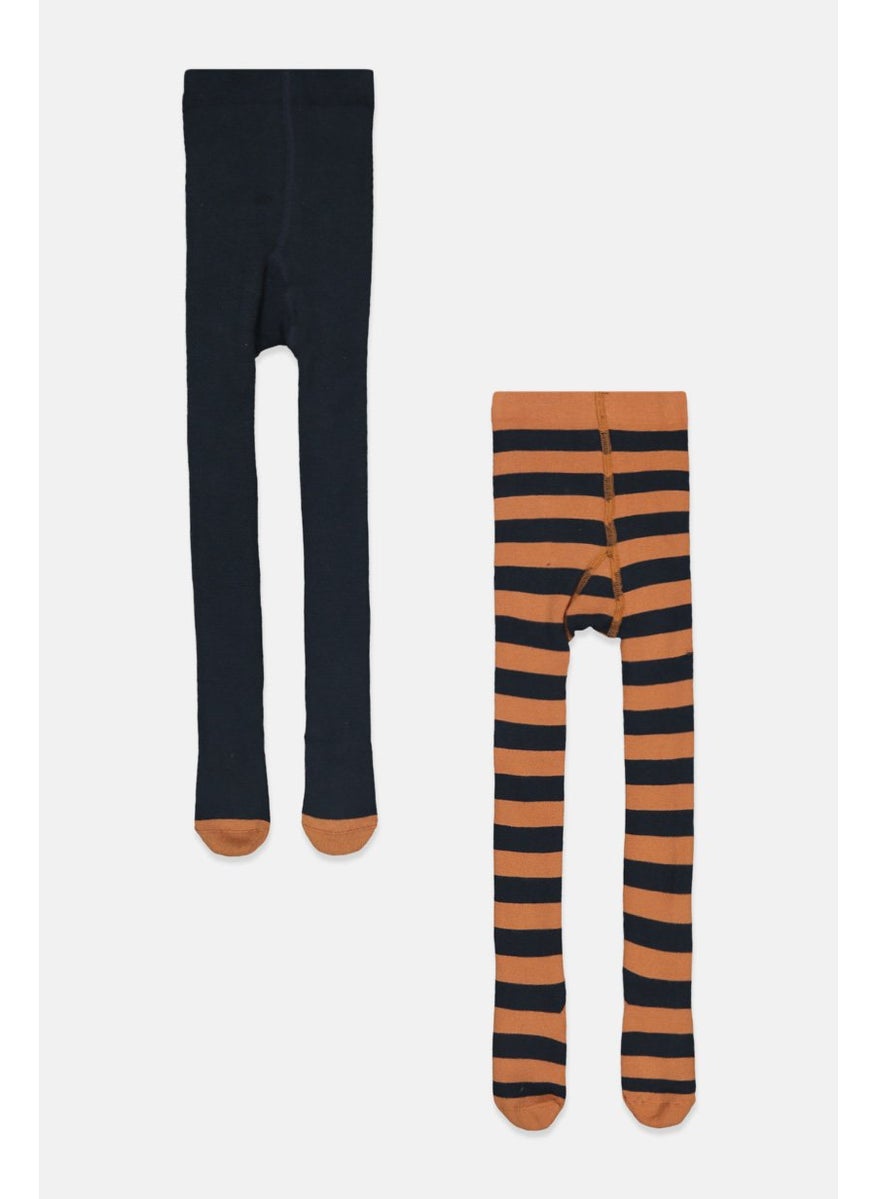 Tchibo Kids Boy 2 Pieces Thermal Pull On Tights, Copper  - Image 1