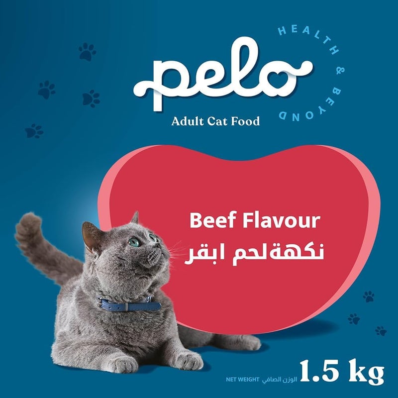 PELO DRY CAT FOOD BEEF 1.5KG - Image 1