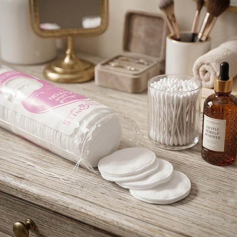 Infinite Makeup Cotton Pads Large Size - 80 PCS Pack - Image 5