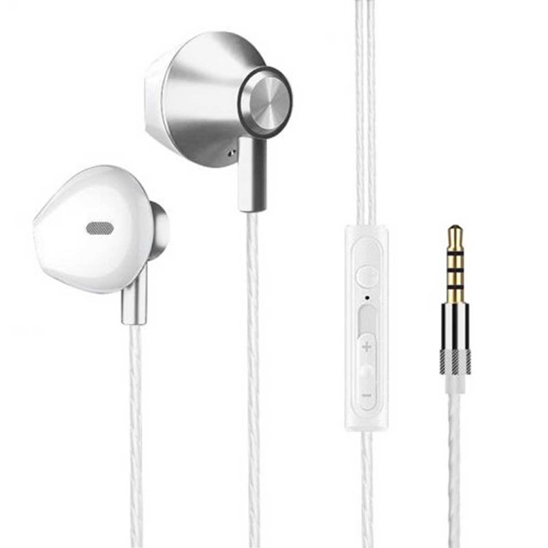 Wired In-Ear Gaming Headset: Black Aluminum Metal Body, Noise-Canceling Microphone, 45-Degree Ergonomic Design - High-Fidelity Sound, Sturdy Wire, Heavy Bass for Gaming, Computer and Cell Phone Use - Image 3