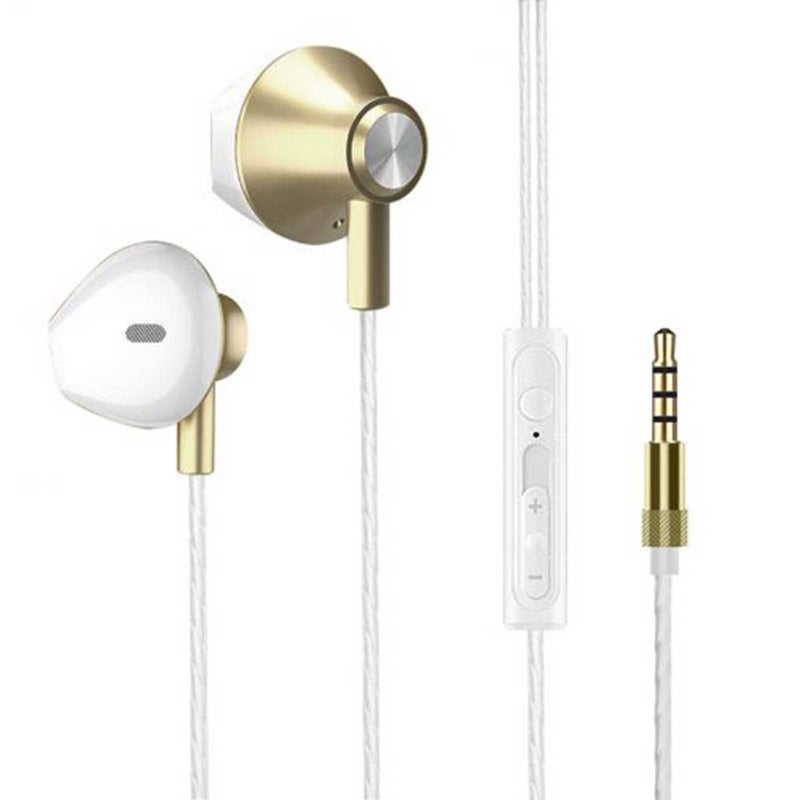 Wired In-Ear Gaming Headset: Black Aluminum Metal Body, Noise-Canceling Microphone, 45-Degree Ergonomic Design - High-Fidelity Sound, Sturdy Wire, Heavy Bass for Gaming, Computer and Cell Phone Use - Image 5