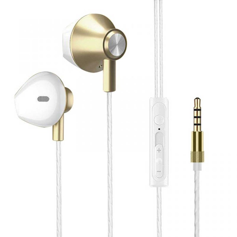 Wired In-Ear Gaming Headset: Black Aluminum Metal Body, Noise-Canceling Microphone, 45-Degree Ergonomic Design - High-Fidelity Sound, Sturdy Wire, Heavy Bass for Gaming, Computer and Cell Phone Use - Image 4