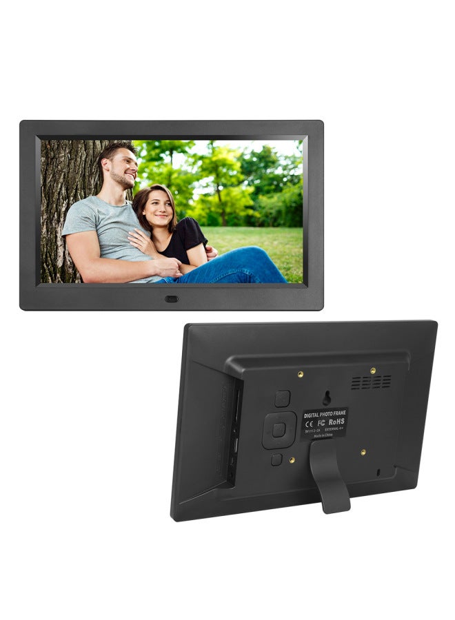 Best Selling 10.1 Inch Digital Photo Frame LED HD Video Player Advertising Machine Electronic Photo Album Gifts-Color:Black Narrow Edge  - Image 1
