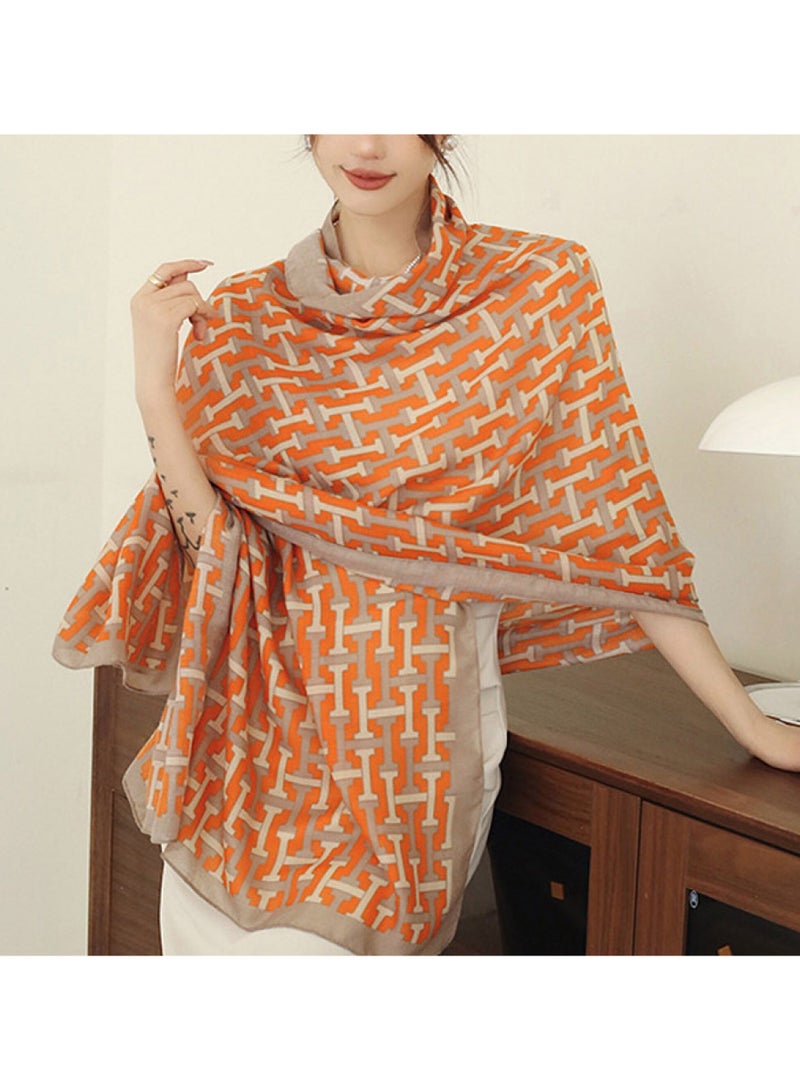 SYOSI Spring and summer fashion print shawls Women's beach scarves - Image 1