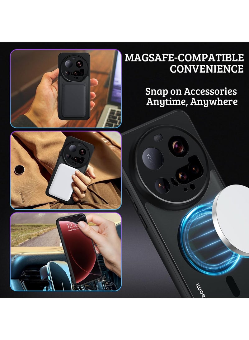 For Xiaomi 15 Ultra Magnetic Case, Compatible with MagSafe, TPU+PC Shockproof Matte Skin Feel Mobile Phone Back Cover, Anti-fingerprint Slim Fit Protective Casing - Image 2