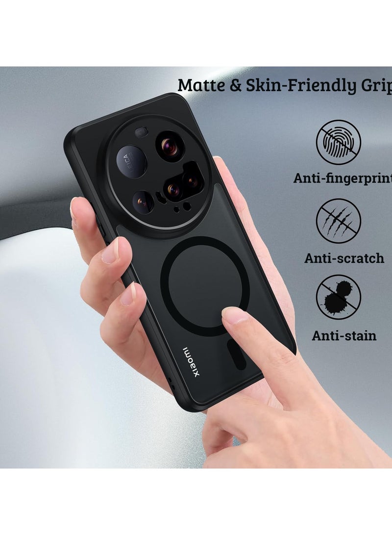 For Xiaomi 15 Ultra Magnetic Case, Compatible with MagSafe, TPU+PC Shockproof Matte Skin Feel Mobile Phone Back Cover, Anti-fingerprint Slim Fit Protective Casing - Image 3