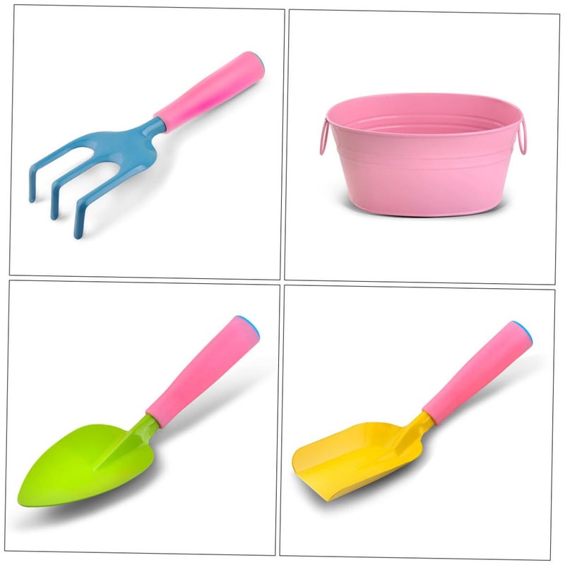 Kids Gardening Tools Set With Smooth Surface Safe For Small Hands Outdoor Planting - Image 3