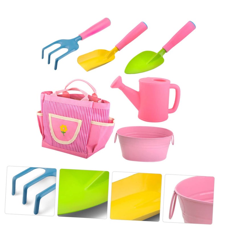 Kids Gardening Tools Set With Smooth Surface Safe For Small Hands Outdoor Planting - Image 5